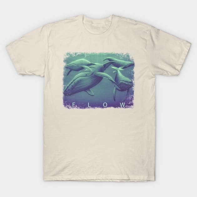 humpback Whales Flow T-Shirt by StephenBibbArt